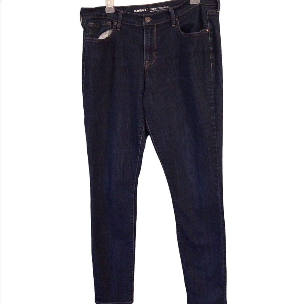 OLD NAVY CURVY MIDE RISE JEANS EUC